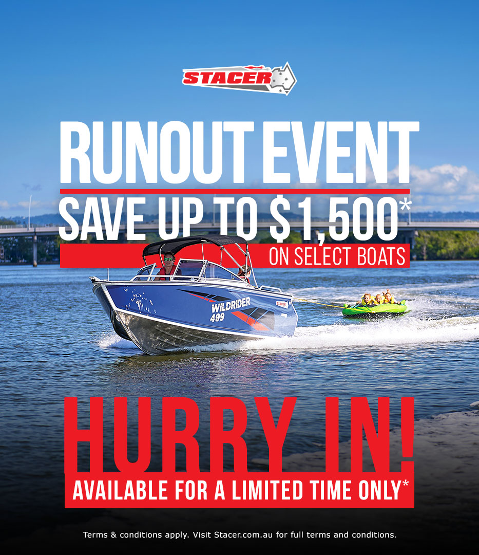 stacer runout event sale banner